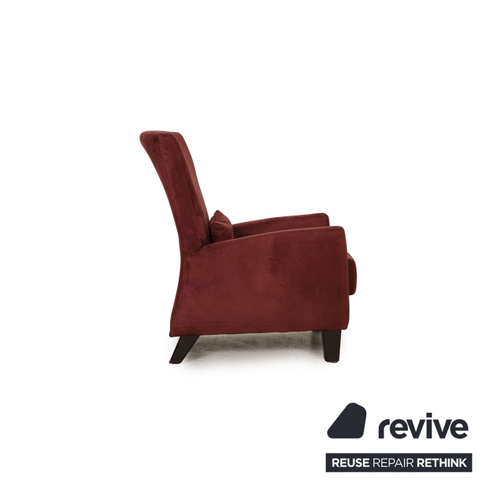 Ewald Schillig Stoff Sessel Rot Dunkelrot