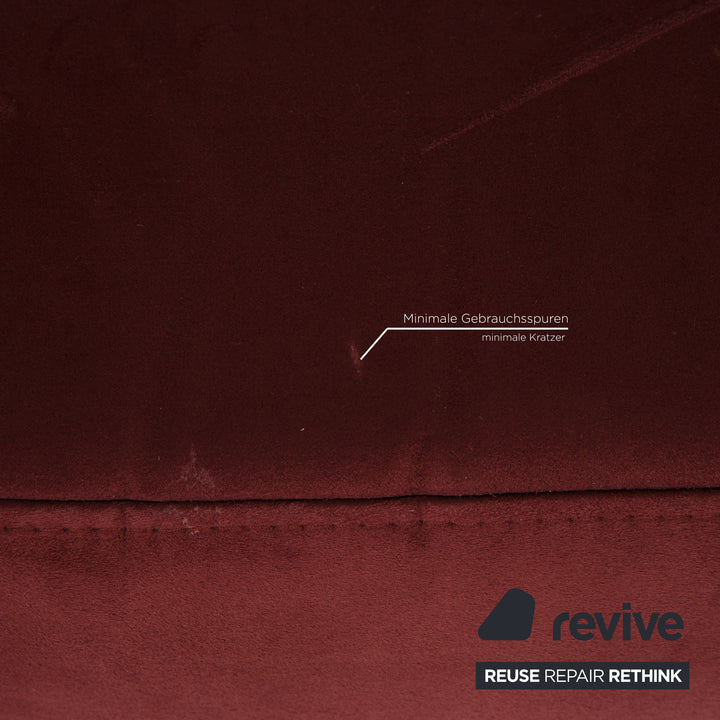 Ewald Schillig Stoff Sessel Rot Dunkelrot