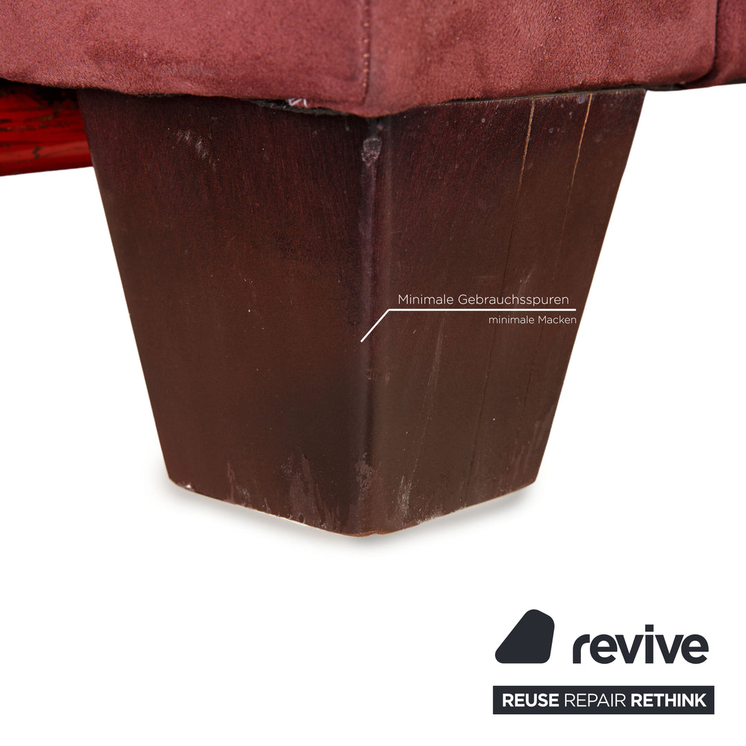 Ewald Schillig Stoff Sessel Rot Dunkelrot