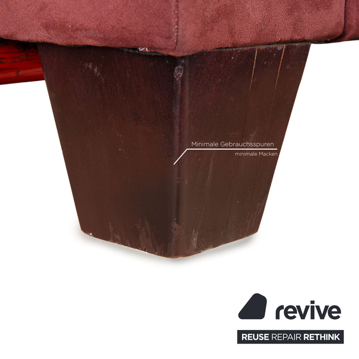 Ewald Schillig Stoff Sessel Rot Dunkelrot