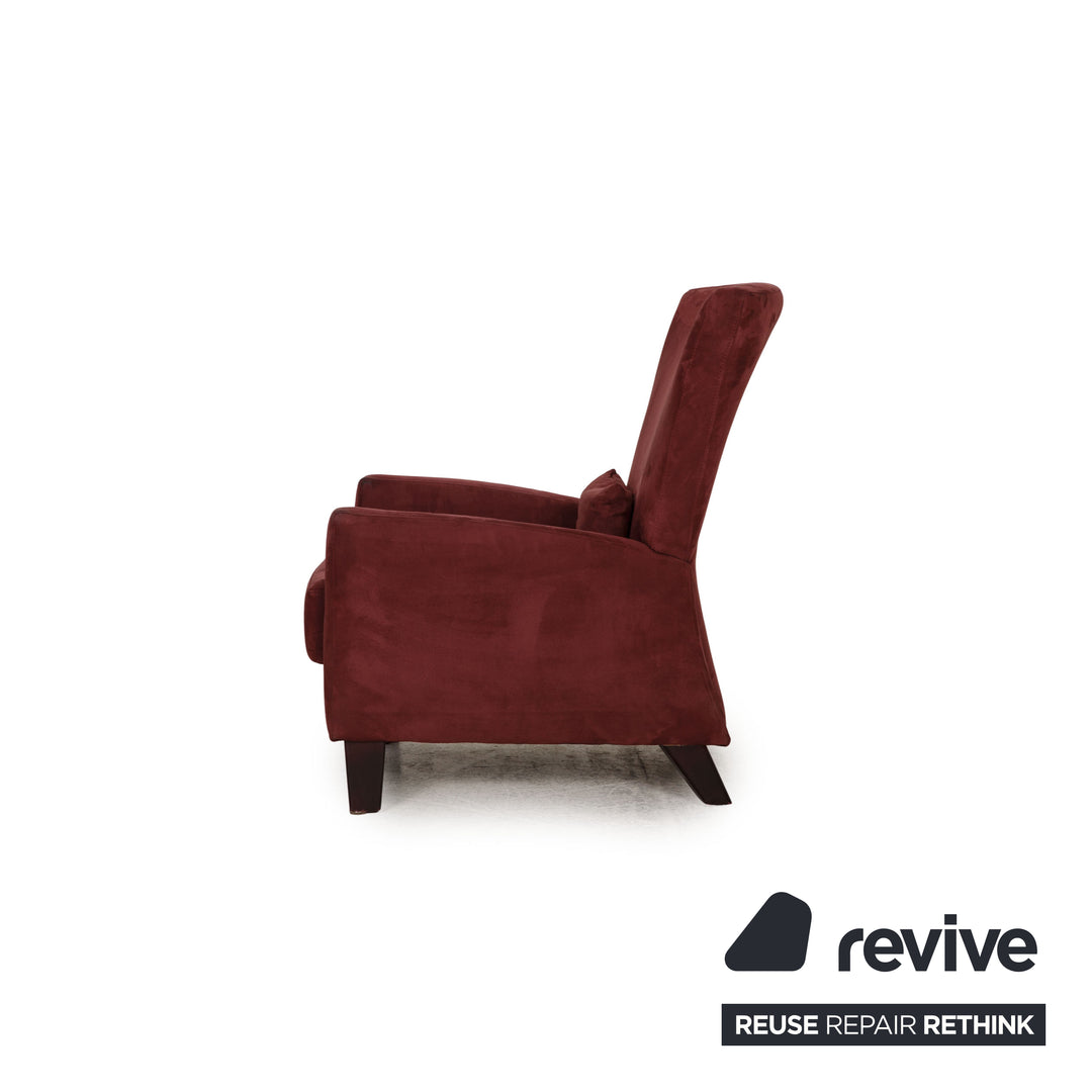 Ewald Schillig Stoff Sessel Rot Dunkelrot