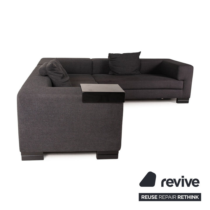 Ewald Schillig Stoff Sofa Anthrazit Ecksofa Couch Outlet
