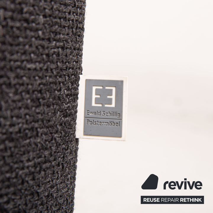 Ewald Schillig Stoff Sofa Anthrazit Ecksofa Couch Outlet