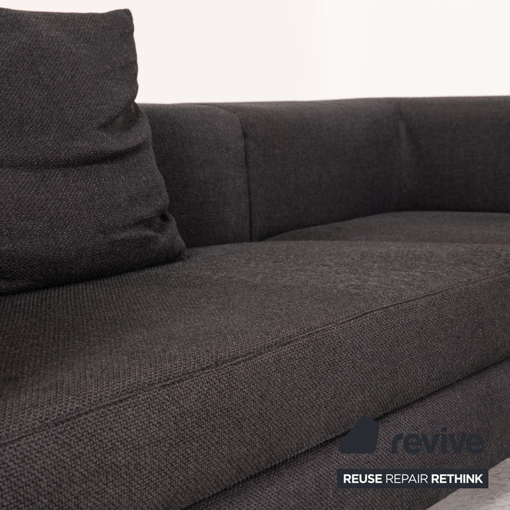 Ewald Schillig Stoff Sofa Anthrazit Ecksofa Couch Outlet