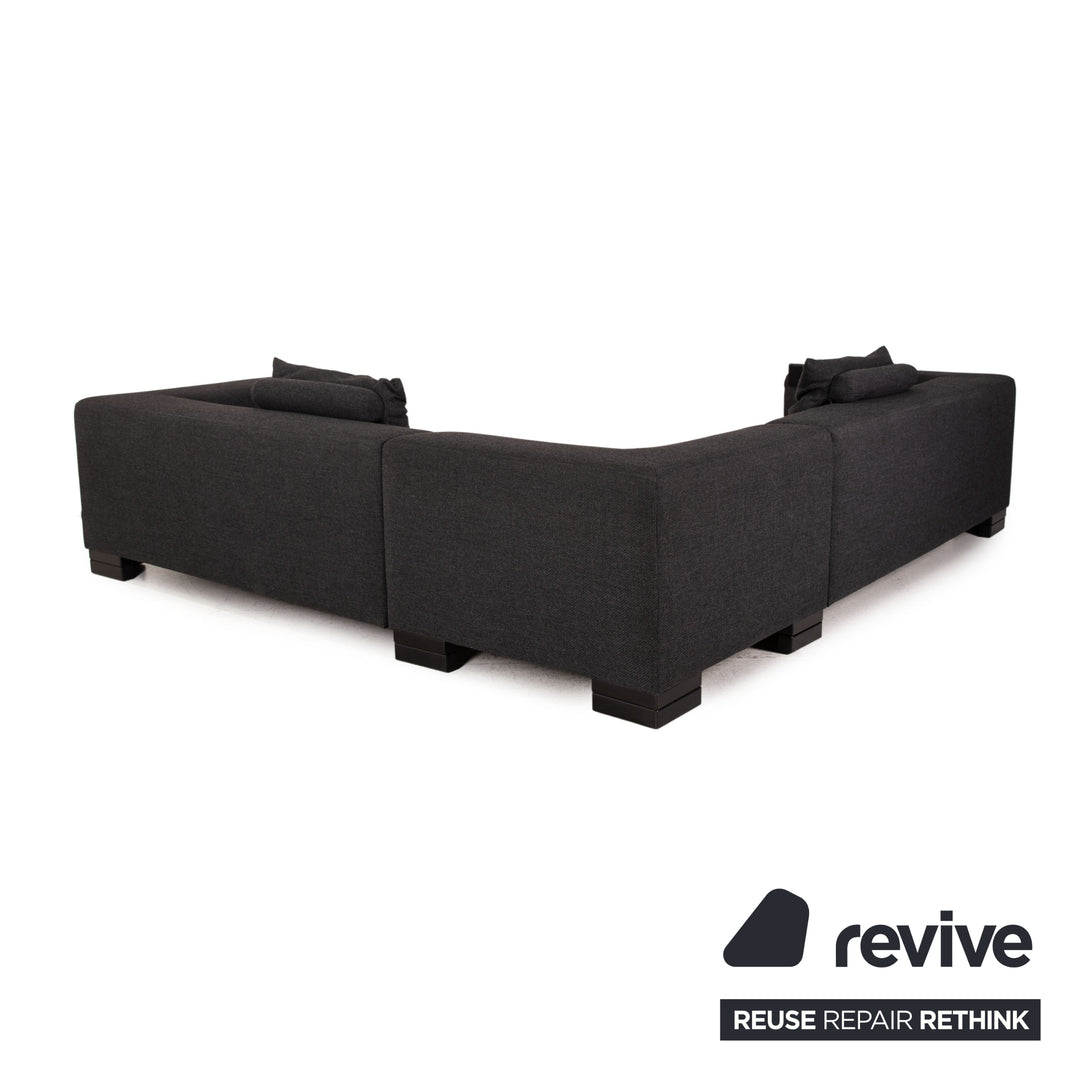 Ewald Schillig Stoff Sofa Anthrazit Ecksofa Couch Outlet