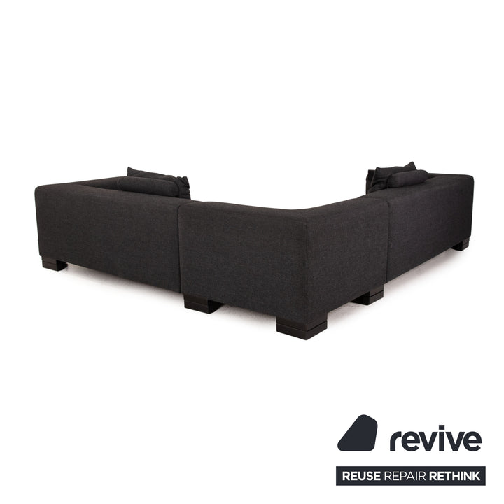 Ewald Schillig Stoff Sofa Anthrazit Ecksofa Couch Outlet