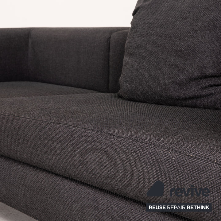 Ewald Schillig Stoff Sofa Anthrazit Ecksofa Couch Outlet