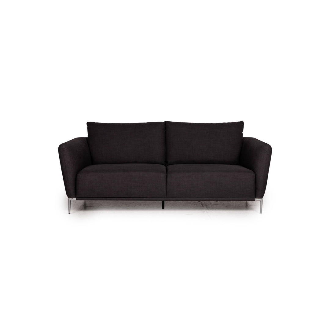 Ewald Schillig fabric sofa anthracite two-seater couch
