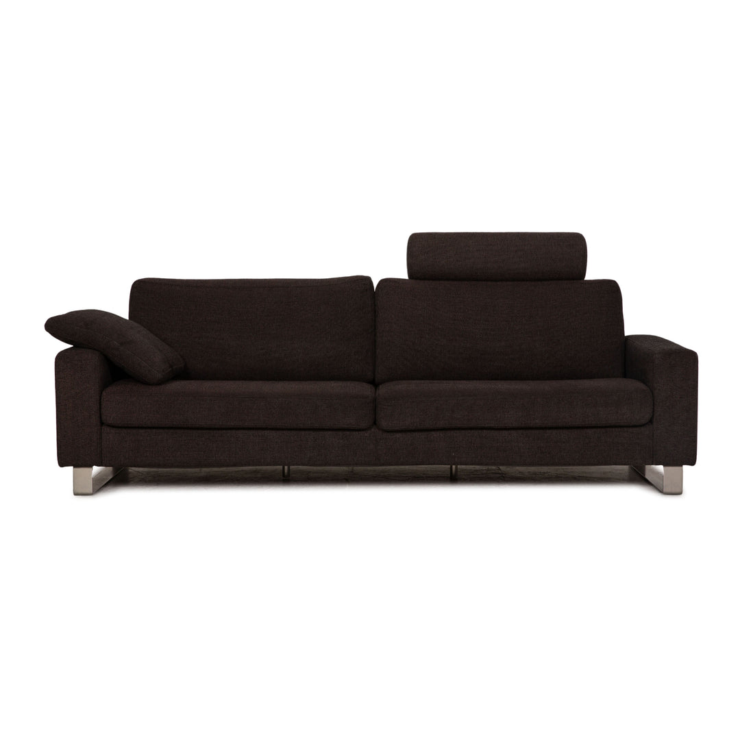 Ewald Schillig fabric four-seater gray anthracite sofa couch