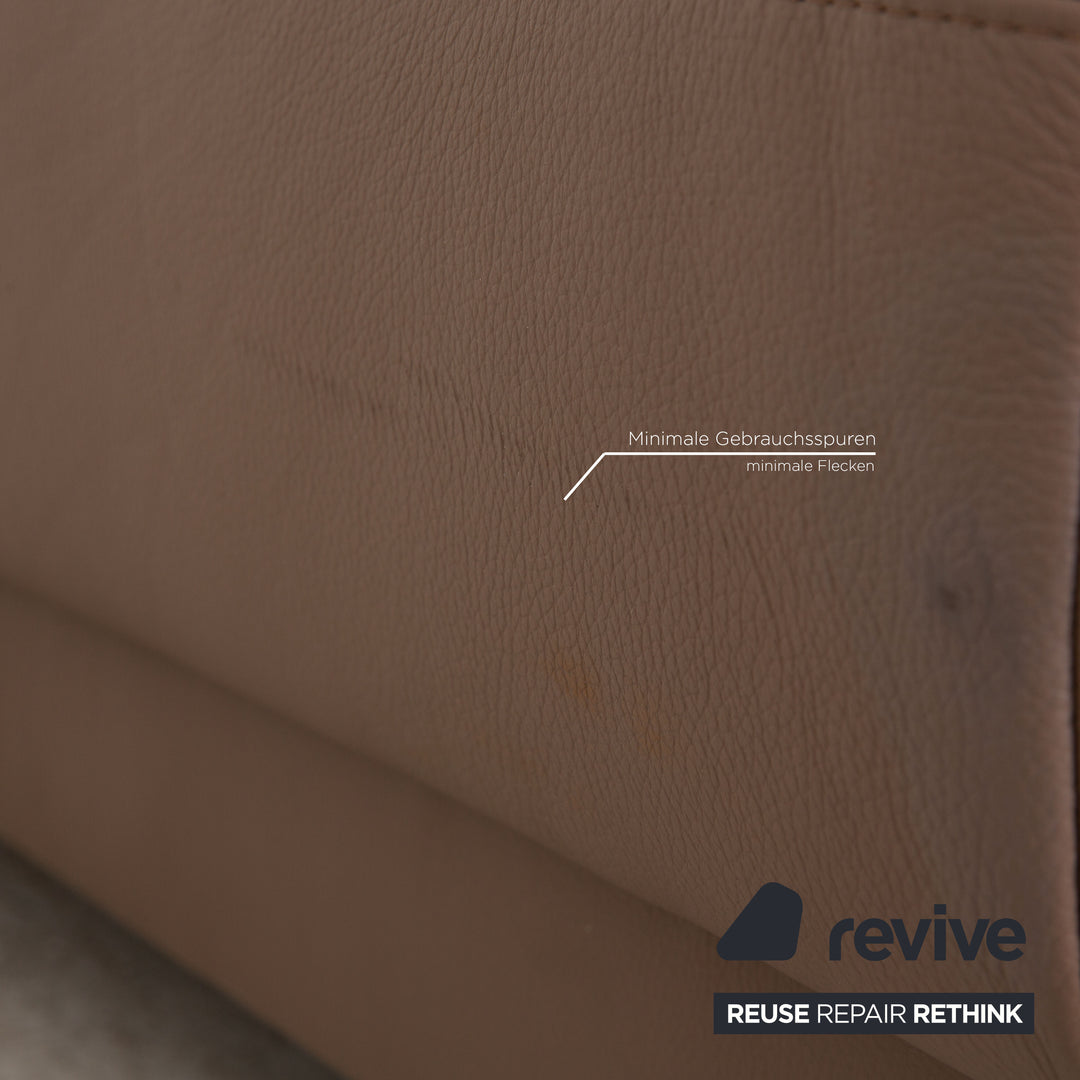 Ewald Schillig Brand Face Leder Ecksofa Braun Sofa Couch elektrische Funktion