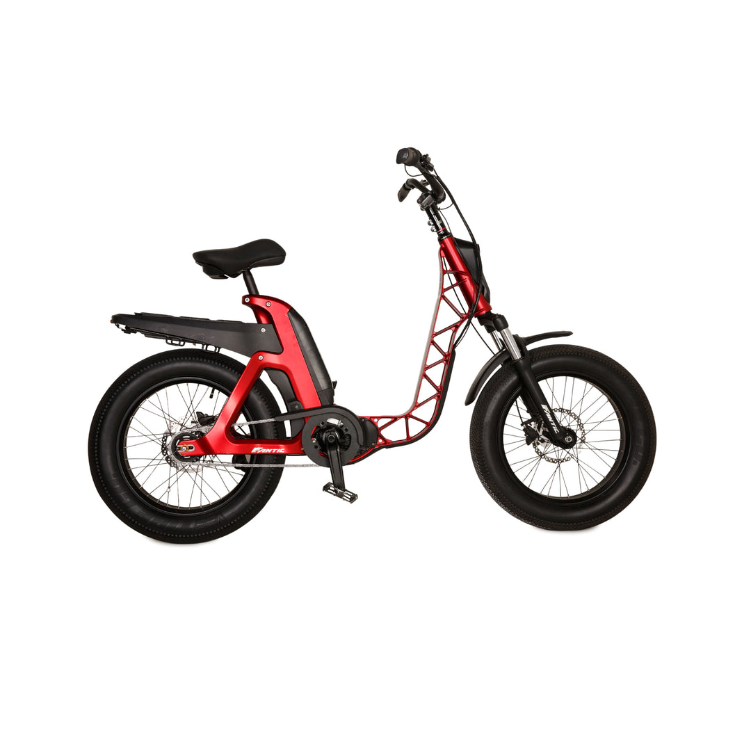 rotes citybike Fantic E-City Bike Issimo Urban 2020 Rot Aluminium - 2. Hand
