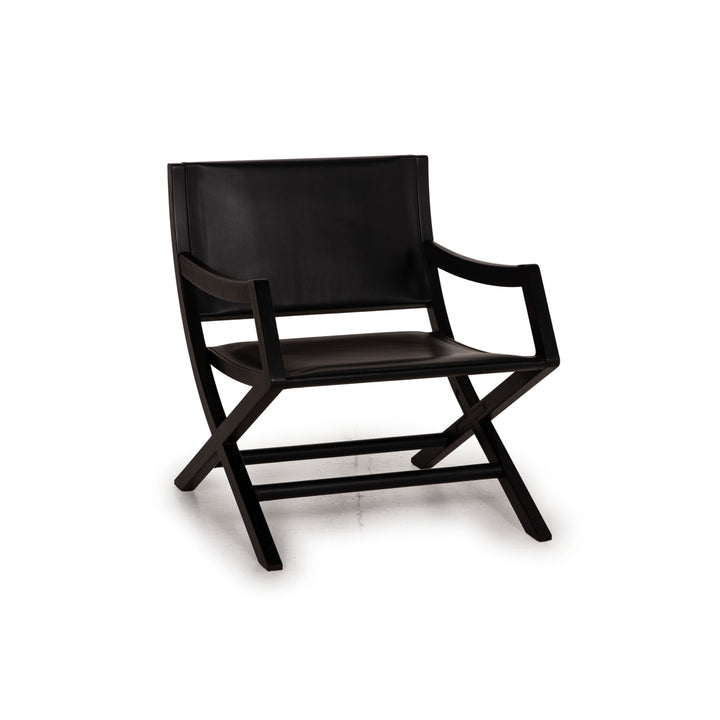 Flexform Emily Leather Armchair Black Holy Design by Centro Studi Chair