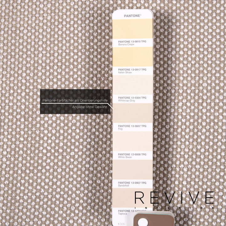 Flexform Nonnamaria fabric lounger beige grey-beige chaise longue dormeuse country house #14840