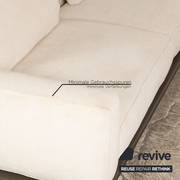 Flexform Softdream fabric four-seater cream sofa couch