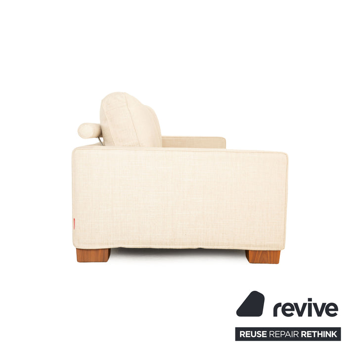 Flexform Status Stoff Viersitzer Creme Sofa Couch