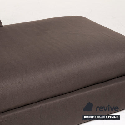 Flexform Stoff Sofa Braun Dunkelbraun Zweisitzer Schlaffunktion Funktion Couch #12725
