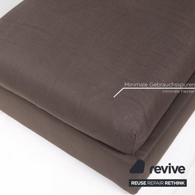 Flexform Stoff Sofa Braun Dunkelbraun Zweisitzer Schlaffunktion Funktion Couch #12725