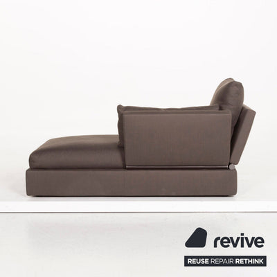 Flexform Stoff Sofa Braun Dunkelbraun Zweisitzer Schlaffunktion Funktion Couch #12725