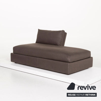 Flexform Stoff Sofa Braun Dunkelbraun Zweisitzer Schlaffunktion Funktion Couch #12725