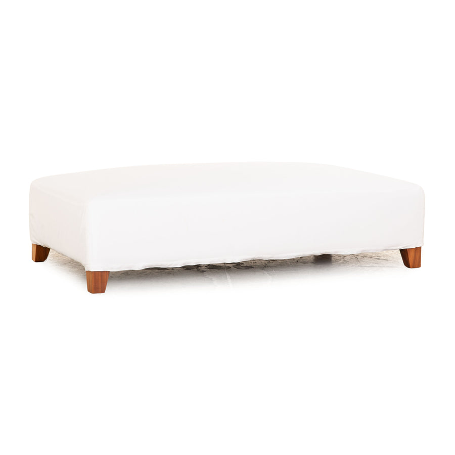 Flexform Victor Stoff Hocker Weiß