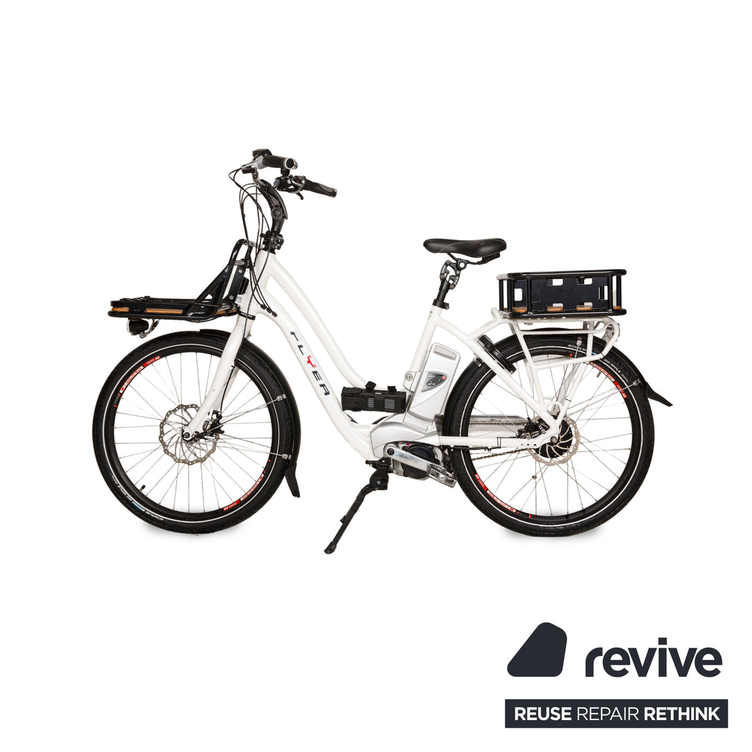 Flyer Cargo Nuvinci Deluxe 2014 E-City-Bike Weiß Fahrrad