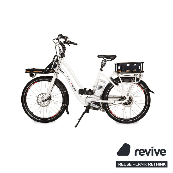Flyer Cargo Nuvinci Deluxe 2014 E-City-Bike Weiß Fahrrad