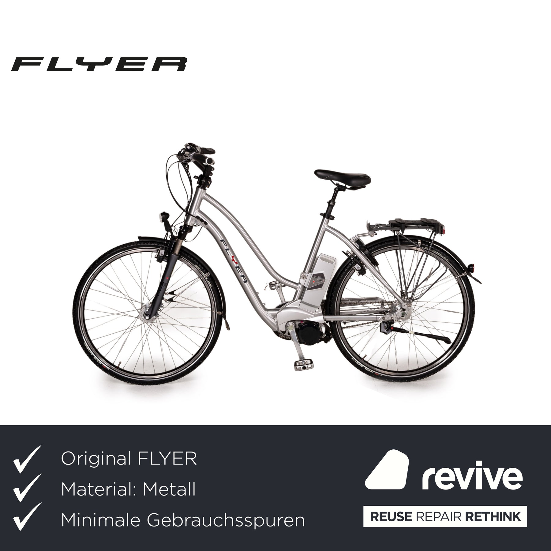 flyer city e bike damen FLYER E-City Bike L 9 2011 Silber Aluminium - 2. Hand