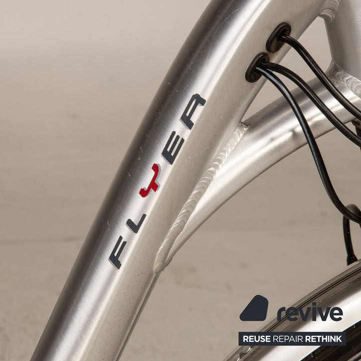 FLYER T14HS Premium 2012 E-City-Bike Silber RH 50 Fahrrad Akku Erneuert