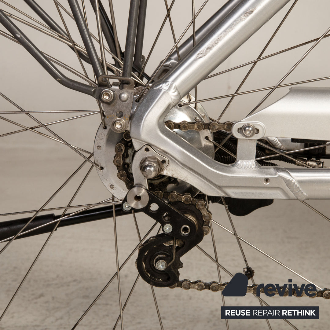 FLYER T14HS Premium 2012 E-City-Bike Silber RH 50 Fahrrad Akku Erneuert