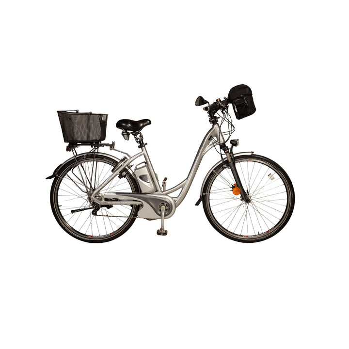 FLYER T14HS Premium 2012 E-City-Bike Silber RH 50 Fahrrad Akku Erneuert