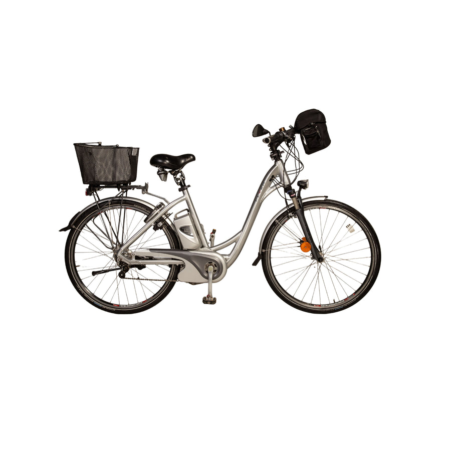 FLYER T14HS Premium 2012 E-City-Bike Silber RH 50 Fahrrad Akku Erneuert