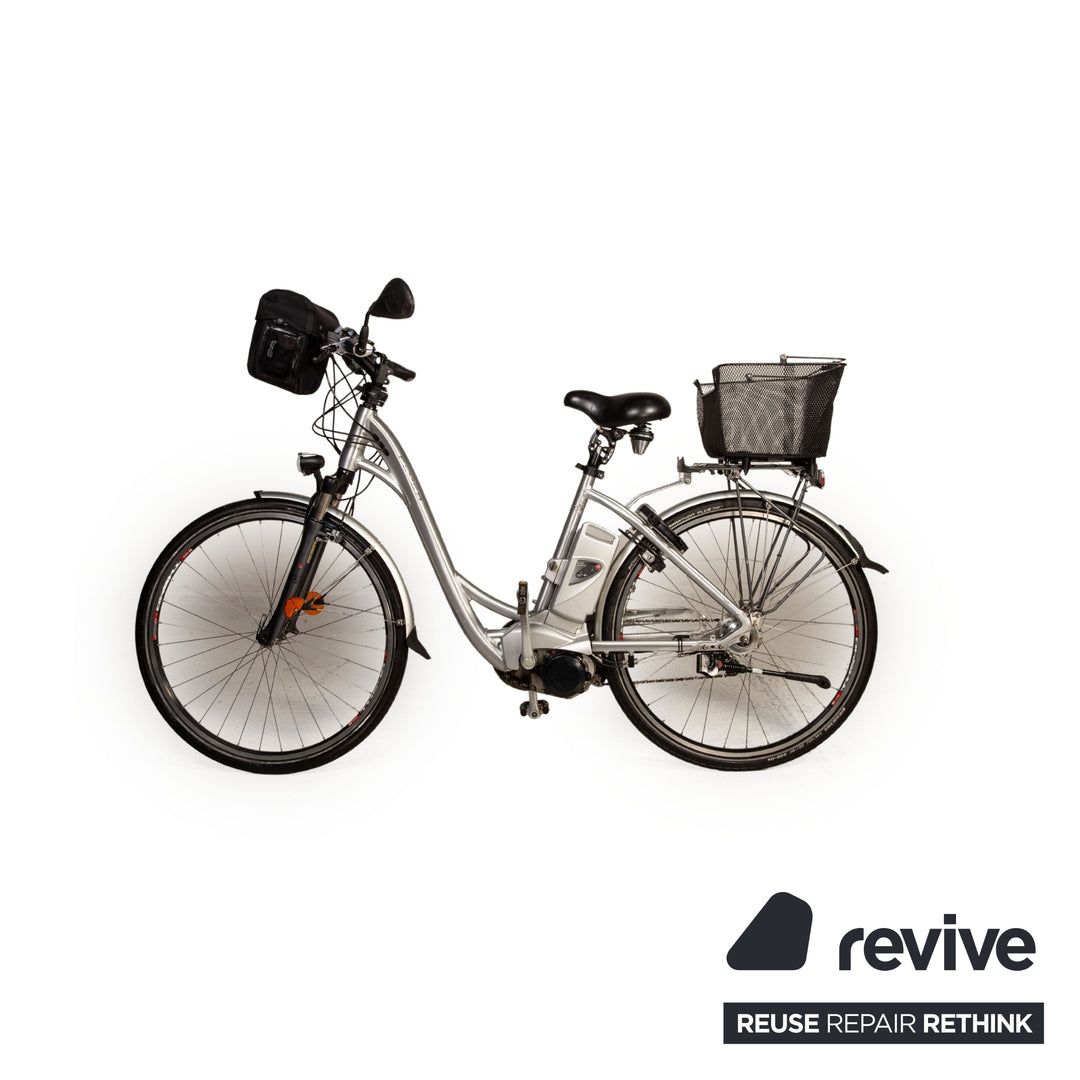 FLYER T14HS Premium 2012 E-City-Bike Silber RH 50 Fahrrad Akku Erneuert