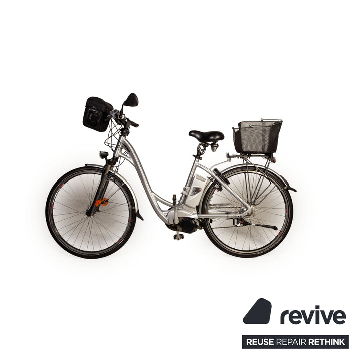 FLYER T14HS Premium 2012 E-City-Bike Silber RH 50 Fahrrad Akku Erneuert