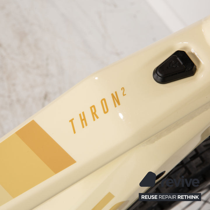 Focus Thron2 6.8 2022 Aluminium E-Mountainbike Creme RH 45 Fahrrad Fully