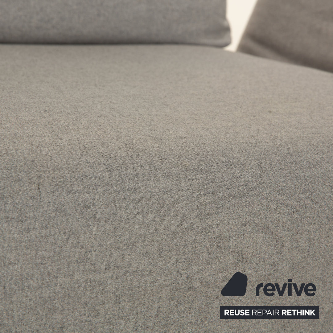 Franz Fertig Giorgio Stoff Zweisitzer Grau Blau Sofa Couch Schlafsofa manuelle Funktion