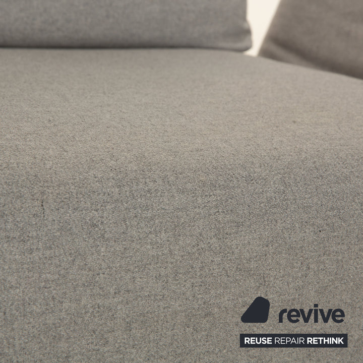 Franz Fertig Giorgio Stoff Zweisitzer Grau Blau Sofa Couch Schlafsofa manuelle Funktion