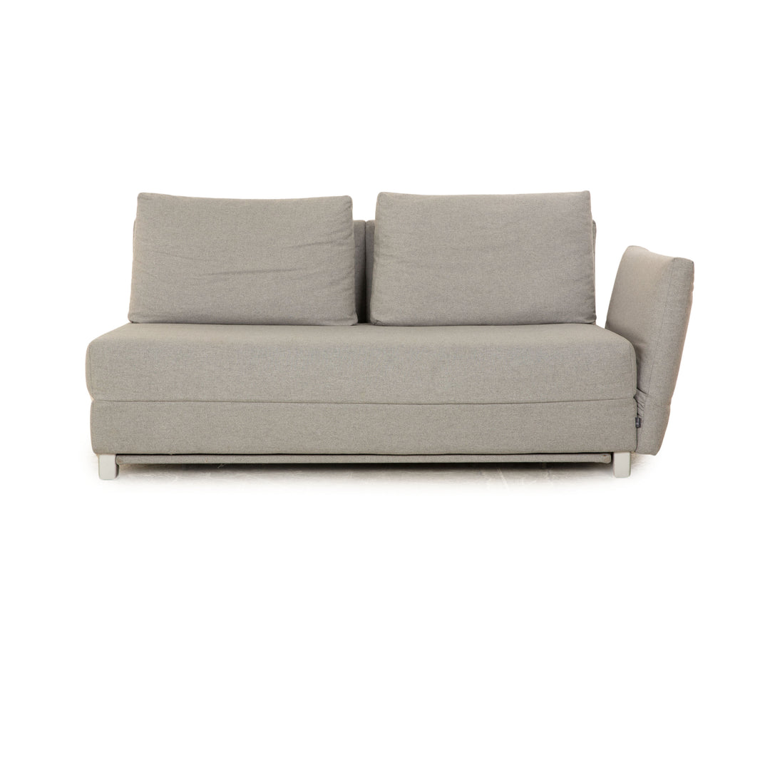 Franz Fertig Giorgio Stoff Zweisitzer Grau Blau Sofa Couch Schlafsofa manuelle Funktion