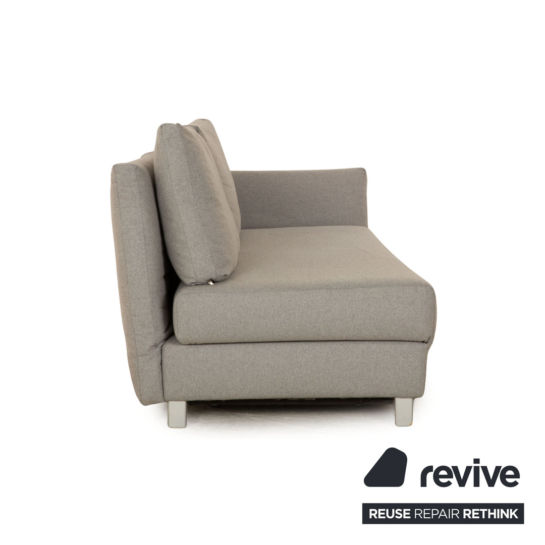 Franz Fertig Giorgio Stoff Zweisitzer Grau Blau Sofa Couch Schlafsofa manuelle Funktion