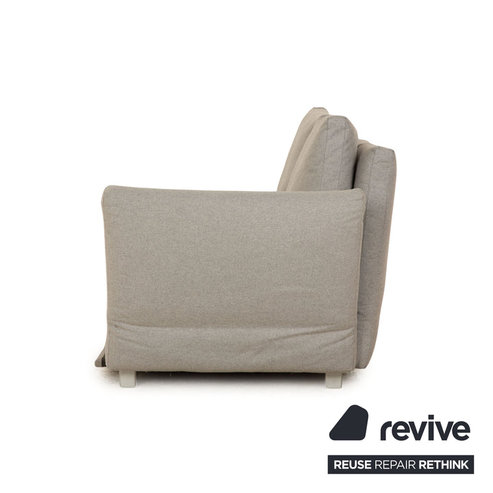 Franz Fertig Giorgio Stoff Zweisitzer Grau Blau Sofa Couch Schlafsofa manuelle Funktion