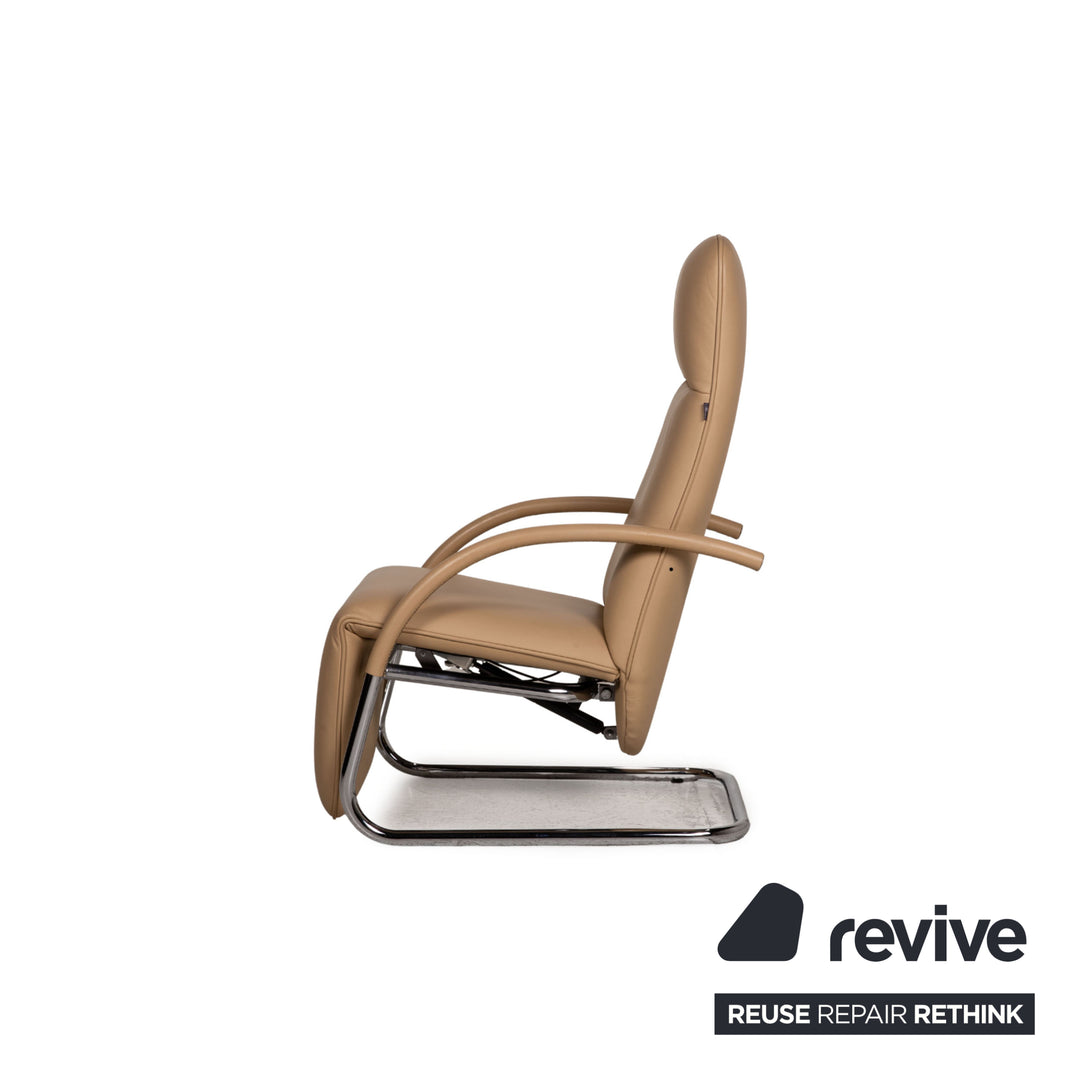 Franz Fertig Leder Sessel Beige Funktion Relaxfunktion