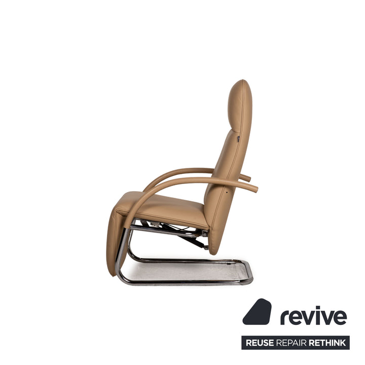 Franz Fertig Leder Sessel Beige Funktion Relaxfunktion