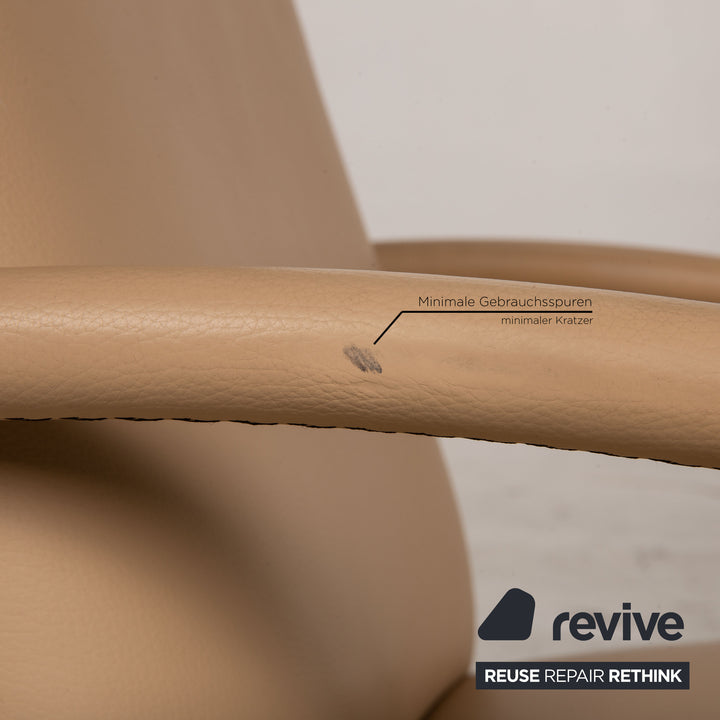 Franz Fertig Leder Sessel Beige Funktion Relaxfunktion