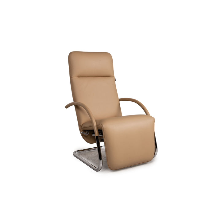 Franz Fertig Leder Sessel Beige Funktion Relaxfunktion