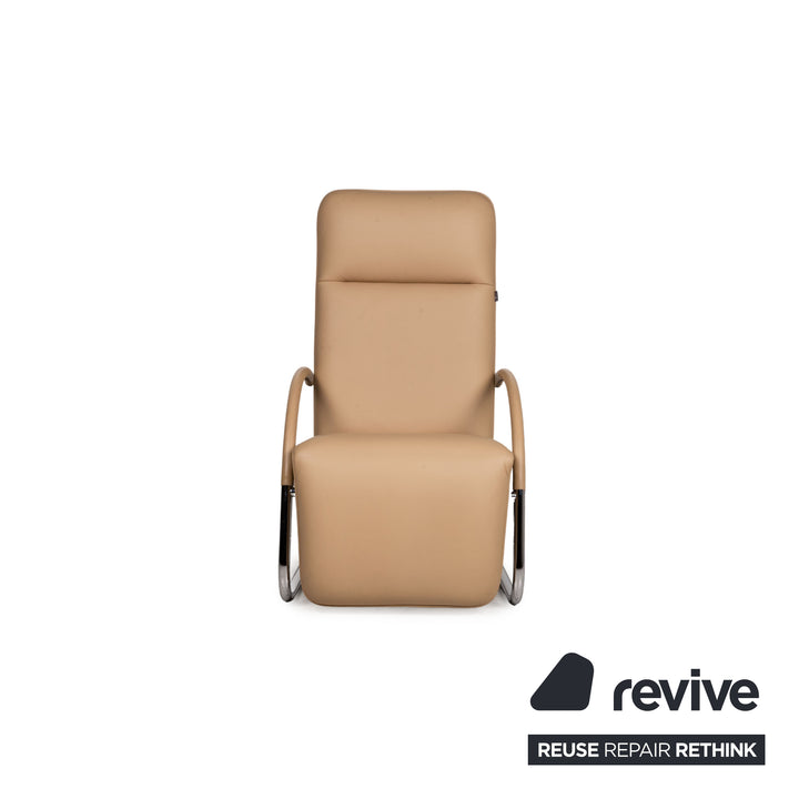 Franz Fertig Leder Sessel Beige Funktion Relaxfunktion