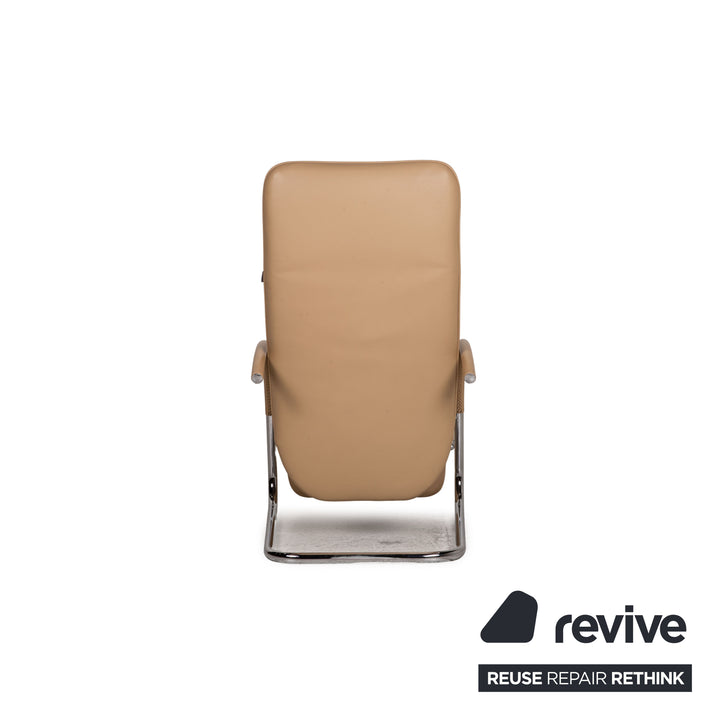 Franz Fertig Leder Sessel Beige Funktion Relaxfunktion