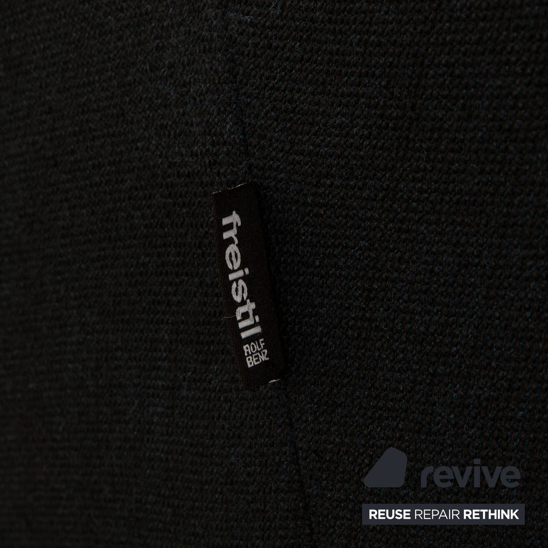 Freistil Rolf Benz 173 fabric armchair dark blue