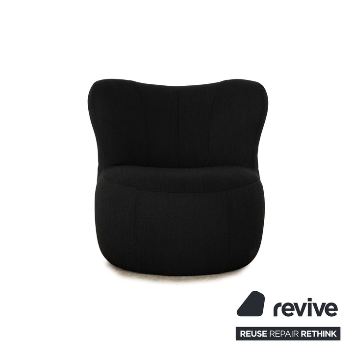 Freistil Rolf Benz 173 fabric armchair dark blue