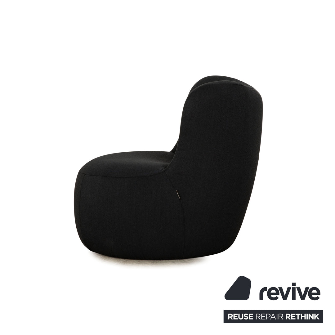 Freistil Rolf Benz 173 fabric armchair dark blue