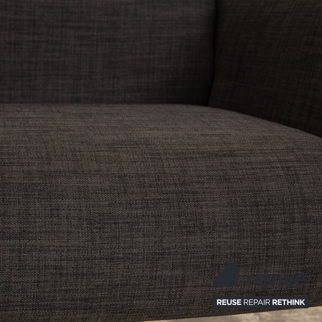 Freistil Rolf Benz 177 fabric armchair gray manual function