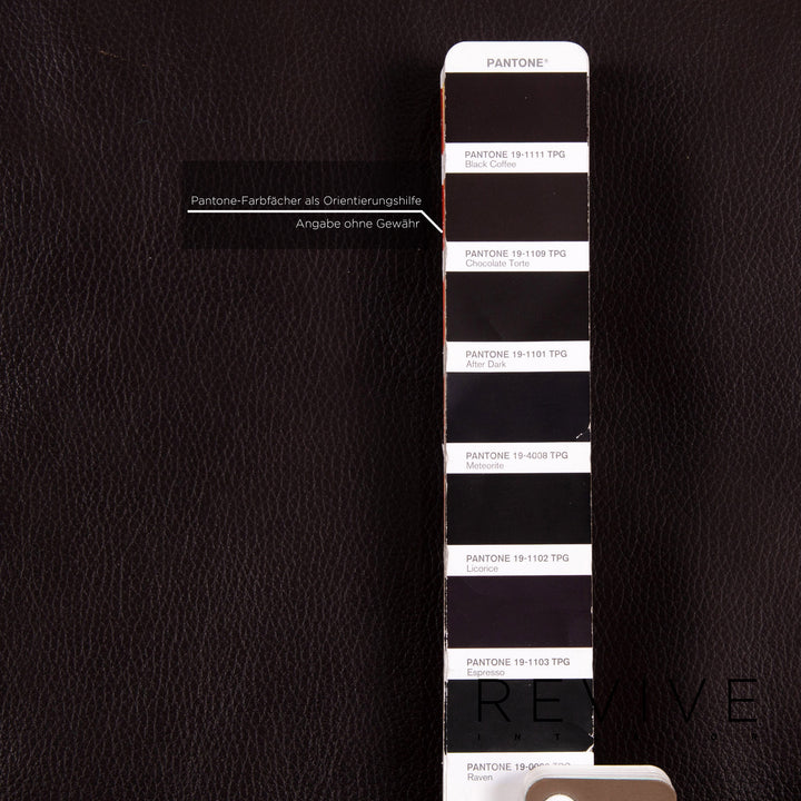 Freistil Rolf Benz 187 leather sofa dark brown brown two-seater recamier couch #15150